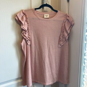 🌸Hayden Los Angeles sleeveless light knit pink top